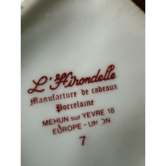 Fort de France hirondelle urn porcelain vase vintage unique 6” - Picture 3 of 13